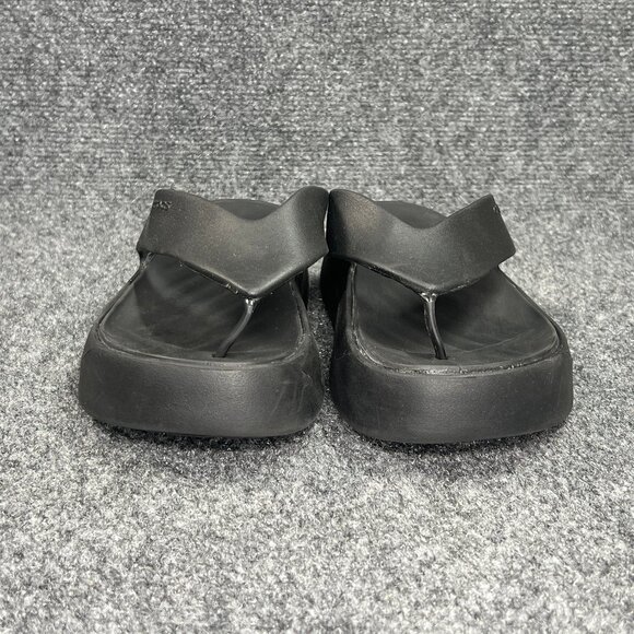 Crocs Getaway‎ Platform Flip Flops Women's 6 Black Athletic Summer Beach Sandals - Picture 2 of 11